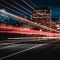 long exposure photography of road and cars