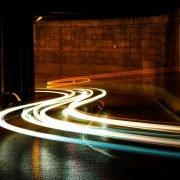 time-lapsed of street lights